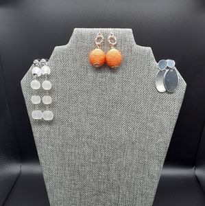 Dynamic Dangles Earring Trio - 3 Pair Set